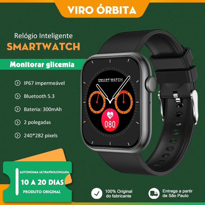 Smartwatch QX7 Pro Relógio Inteligente Botões Físicos​ Resistência a Respingos Diários​ 22mm