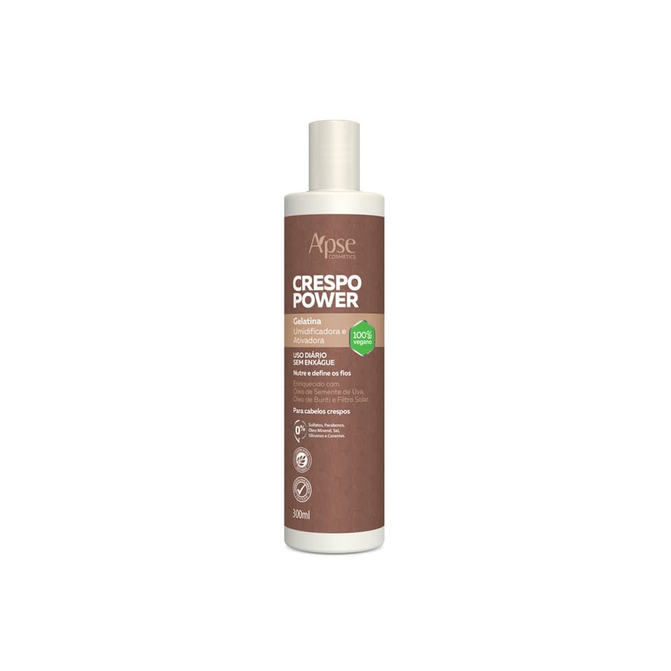 Gelatina Ativadora E Umidificadora Crespo Power 300ml - Apsé
