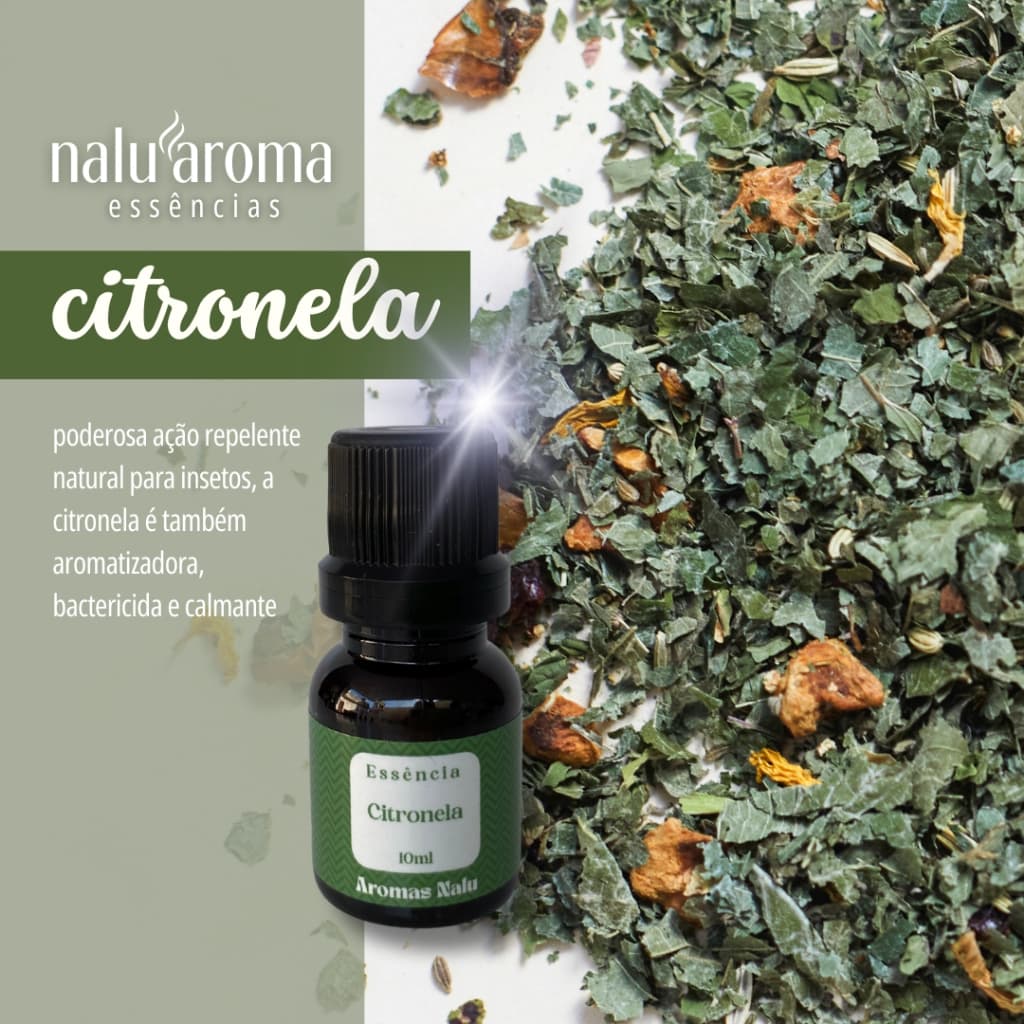 Essência Aromática de Citronela - 15ml - Hidrossolúvel
