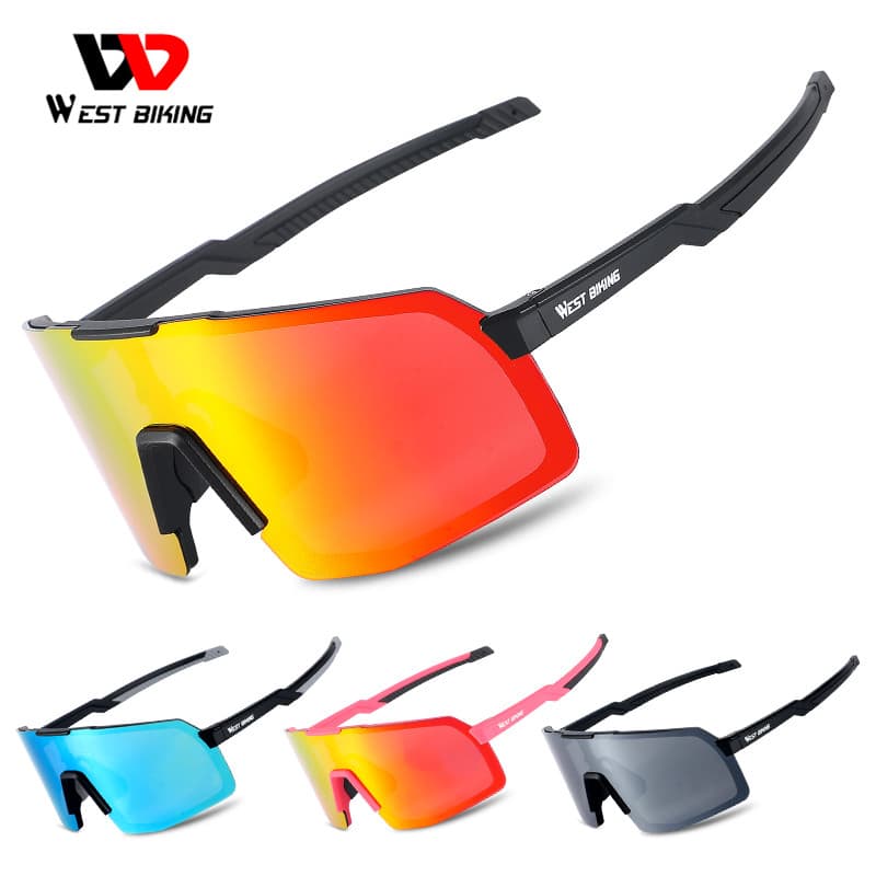 Óculos Ciclismo West Biking Polarizado e Lente Fotocromática Com Moldura Para Grau