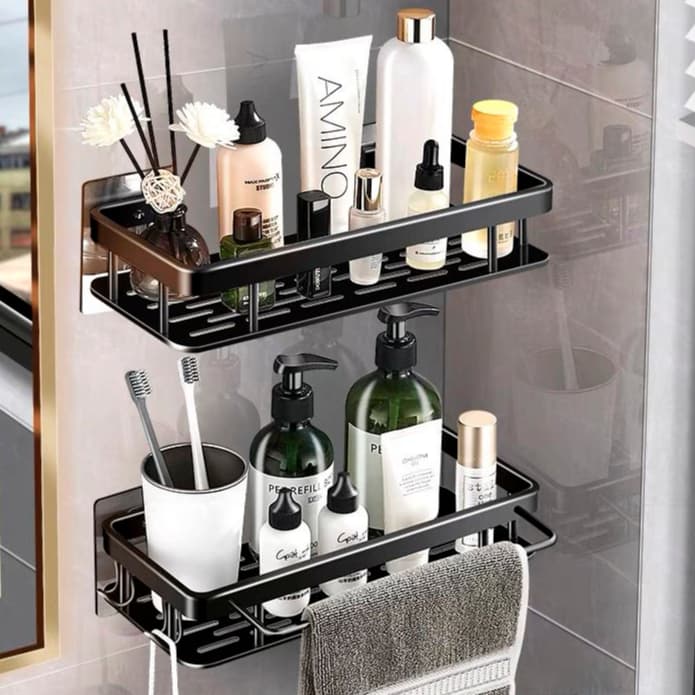 Organizador de Condimentos Prateleira Suspensa Metal Moderna Rack Multiuso