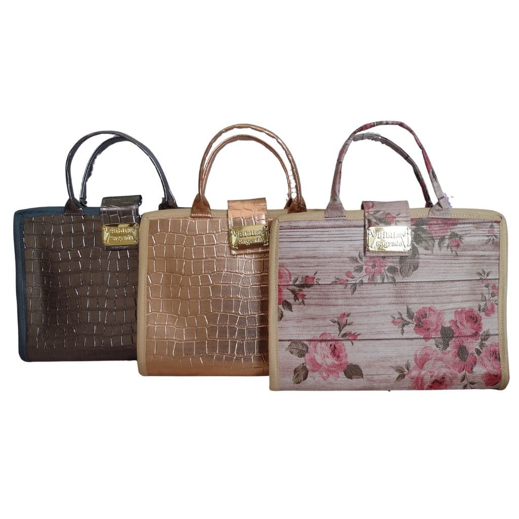Capa para Bíblia Grande Feminina com Alça - Estilo Bolsa -  numero 13 | Diversas Cores