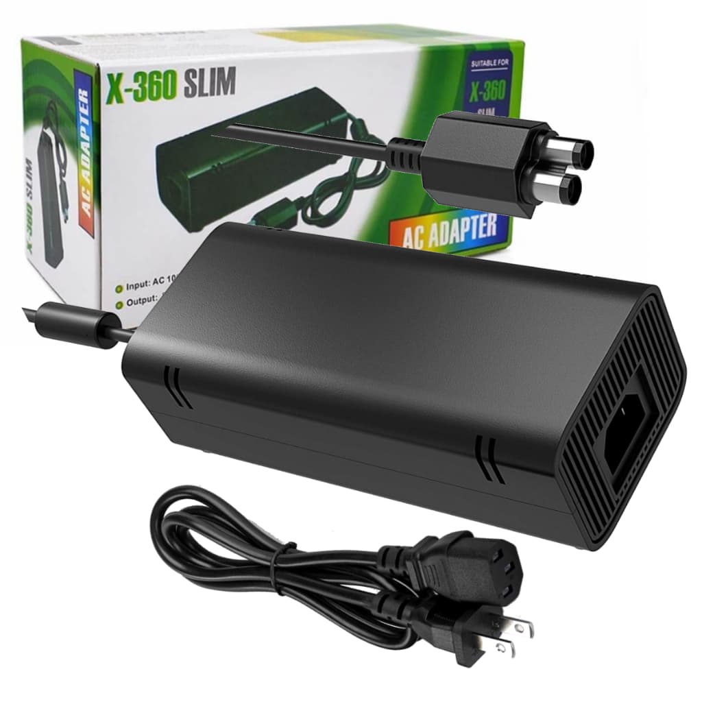 Fonte Xbox 360 Modelo Slim Video Game Bivolt 110v -220v 2 Pinos