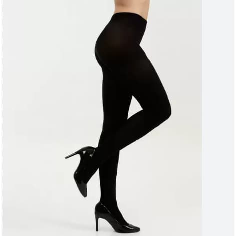 Meia calça grossa fio 80 com pé flanelada térmica feminina