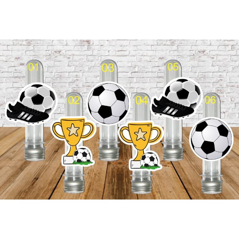 Futebol Trofel Chuteira tubete  - Aplique Topper Recorte Tubete - Fazemos todos os temas - festa infantil criança- consulte no chat