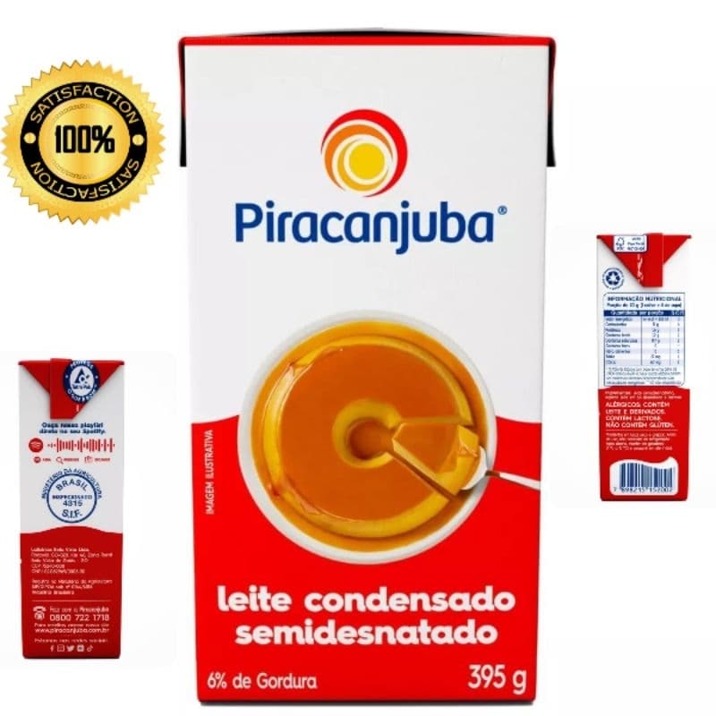 Kit 2 Leite Condensado Piracanjuba 395g Promoção Envio Imediato