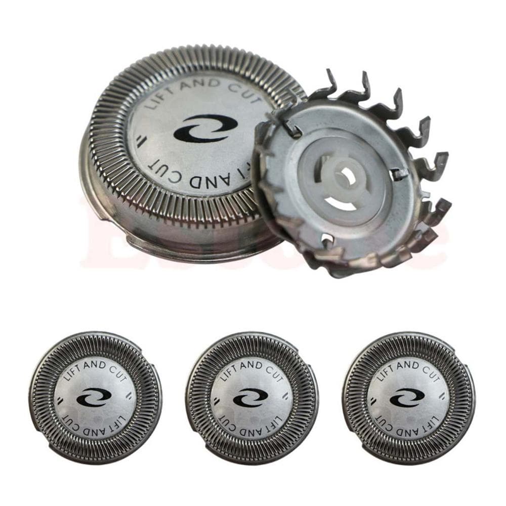 Conjunto de Barbear de Alta Qualidade: 3 Lâminas de Barbear + 1x Escova de Limpeza para Philips