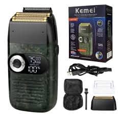 Máquina Shaver Barbeador Potente Profissional Recarregável kemei 2027
