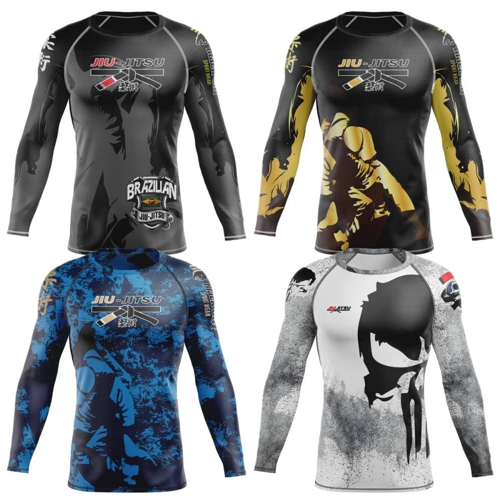 Rash Guard Jiu-Jitsu Segunda Pele Treino Academia Proteção Térmica