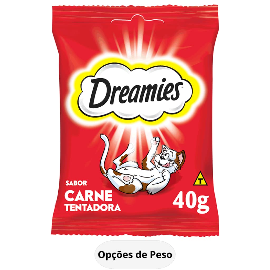 Petisco Dreamies Sabor Carne Tentadora para Gatos Adultos