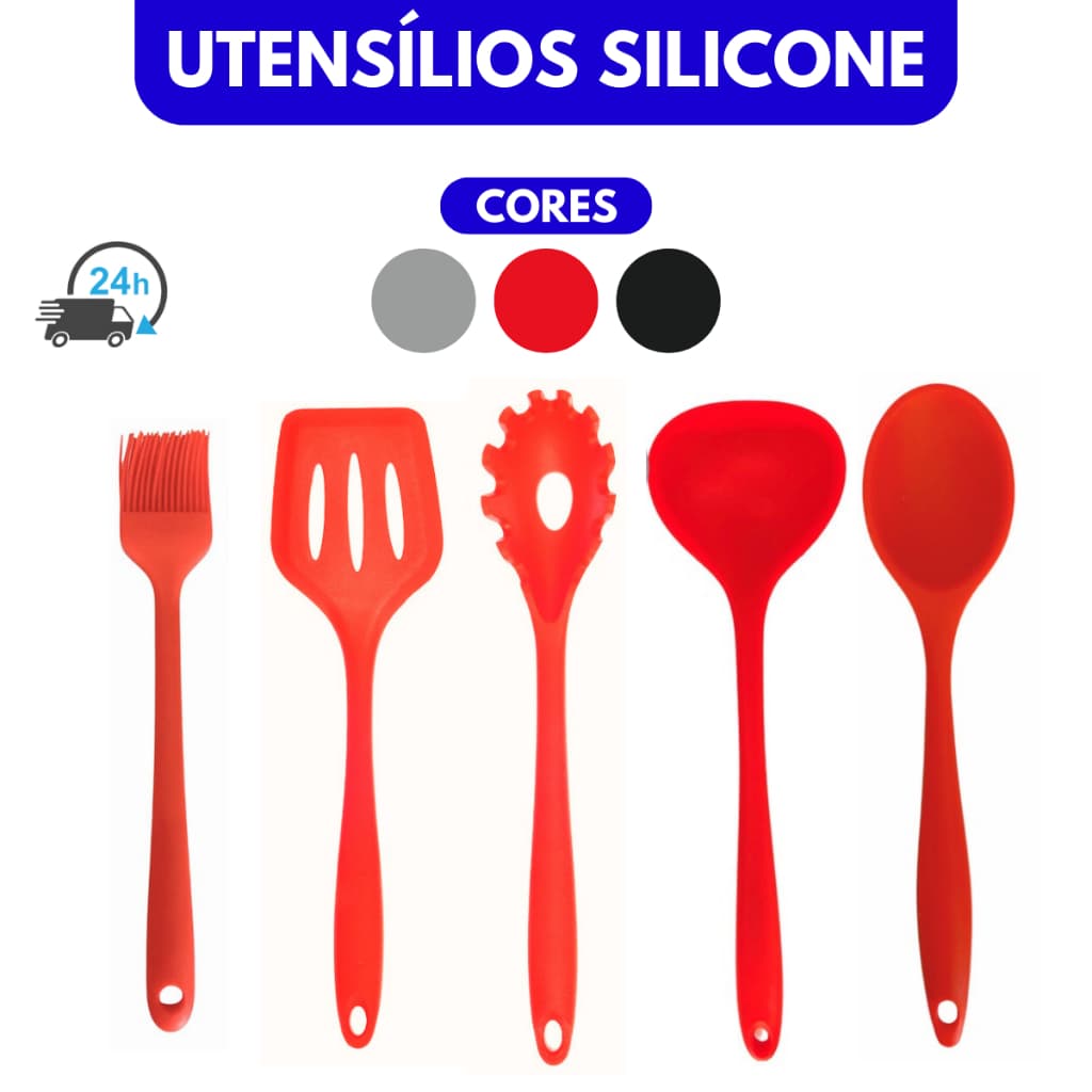 Colher Espátula Concha Silicone Cozinha Utensilios De Silicone Grande Pincel Silicone
