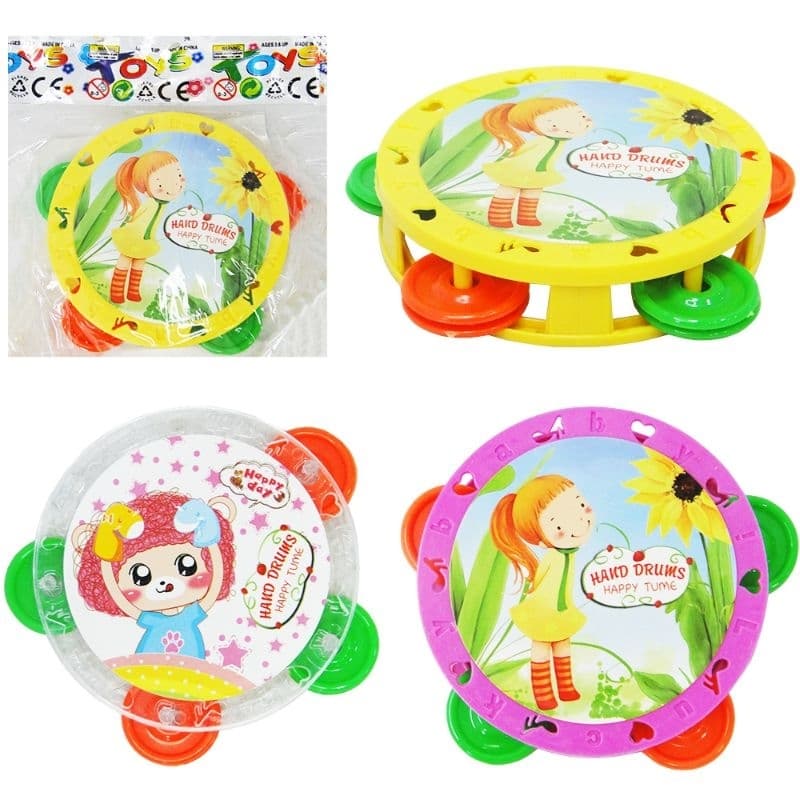 Pandeiro Infantil Hard Drums Estampas Sortidas