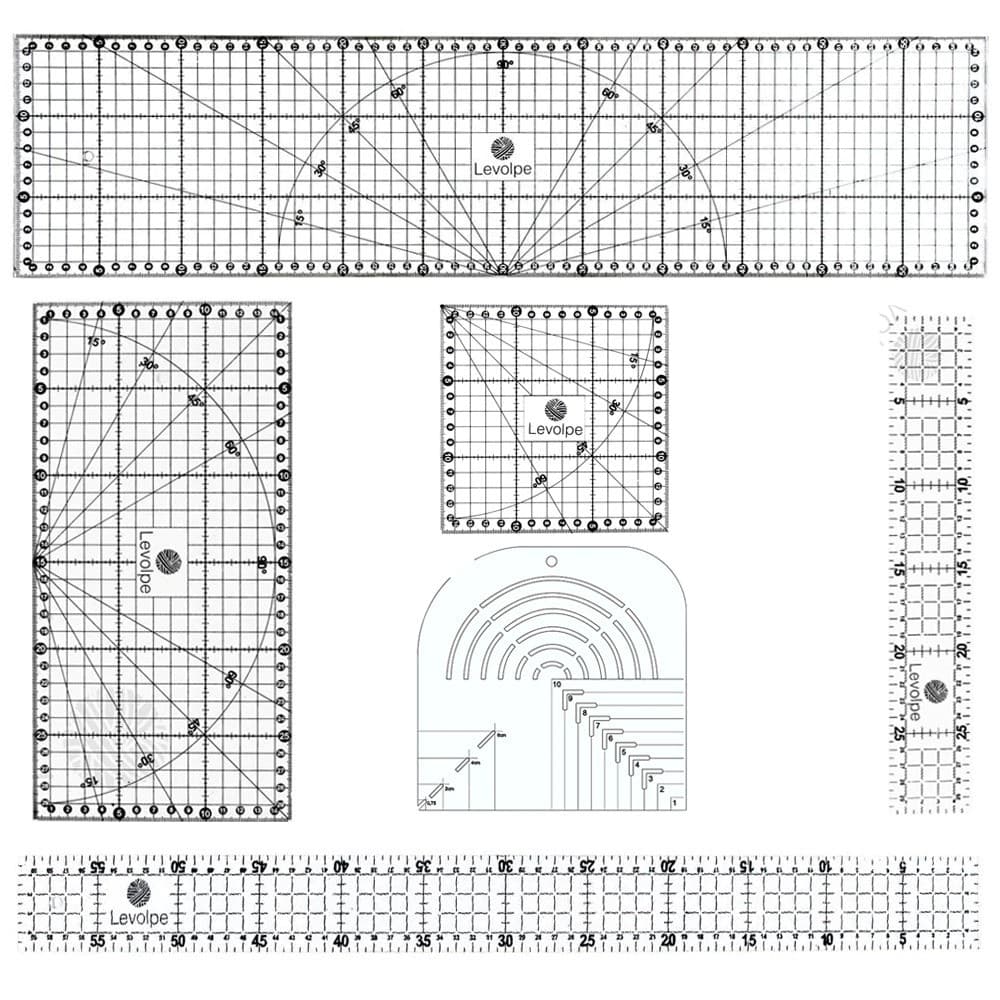 Réguas Para Patchwork 15x60 15x30 5x60 5x30 15x15 Caixa De Leite