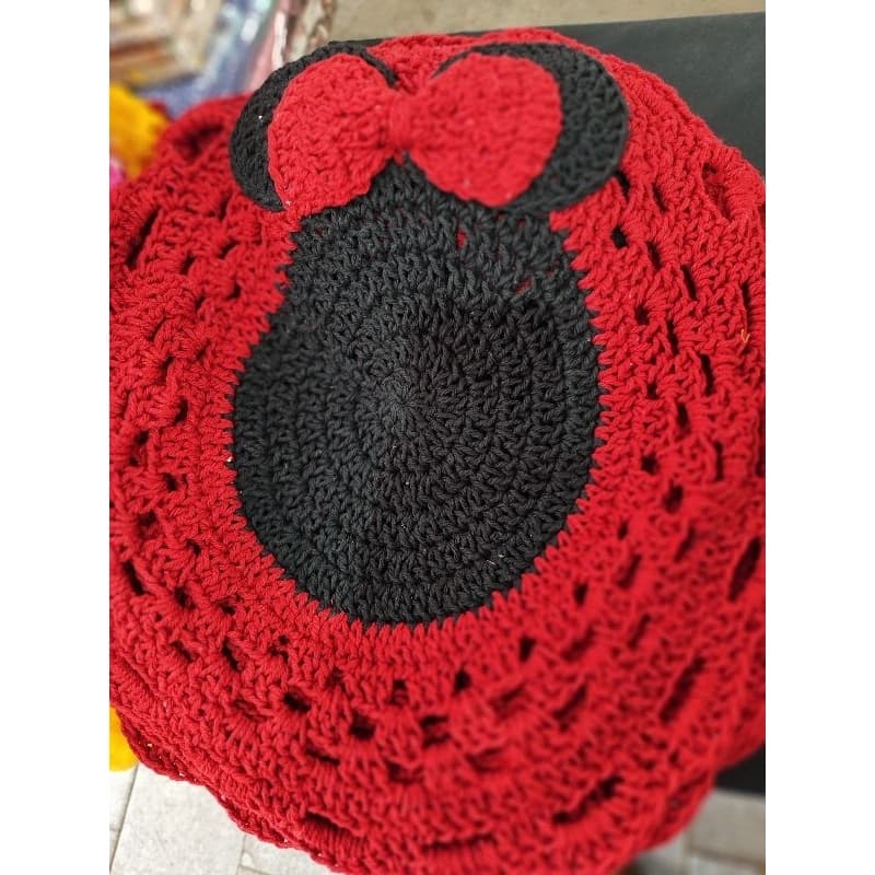 jogo de banheiro minnie ou coruja croche forte 3 pecas(envio aleatorio)