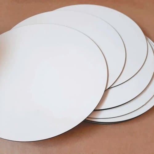 Cake Board  kit 5 unidades Mdf 6mm tamanhos variados Para Confeitaria
