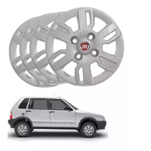 Jogo de Calota FIAT UNO WAY 13/15 Aro 13P