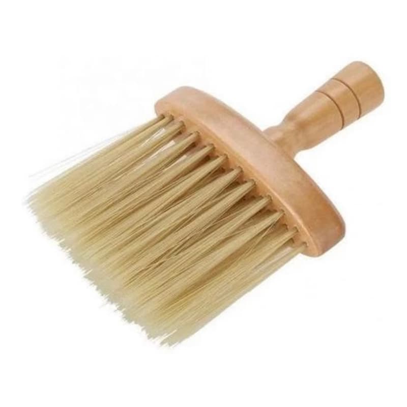 Espanador Vassoura Feito Em Madeira para Barbearia Barbeiro Remover Resto de Pelos de Cabelo