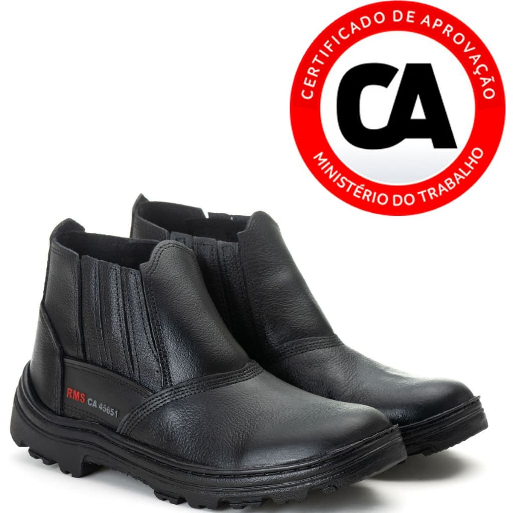 Bota de Segurança do Trabalho Bota EPI C.A 100% Couro Legitimo Promoção