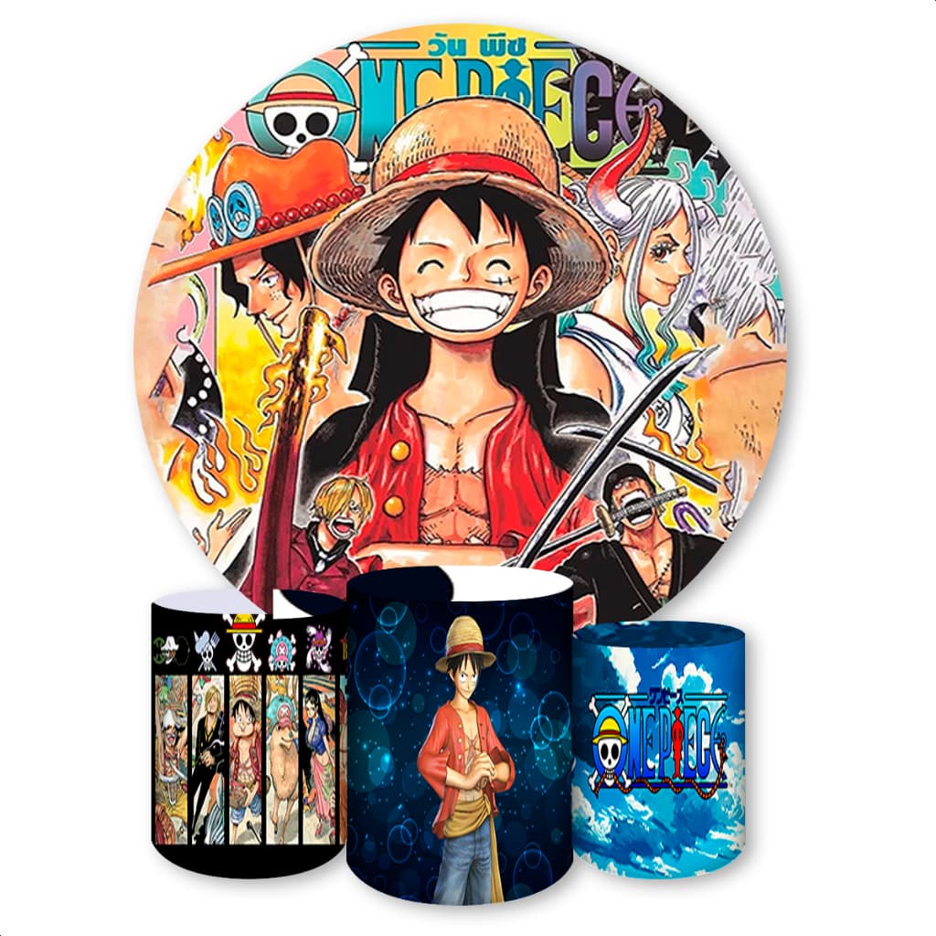 Capa Painel Redondo E Capas De Cilindro Sublimados Tema OP