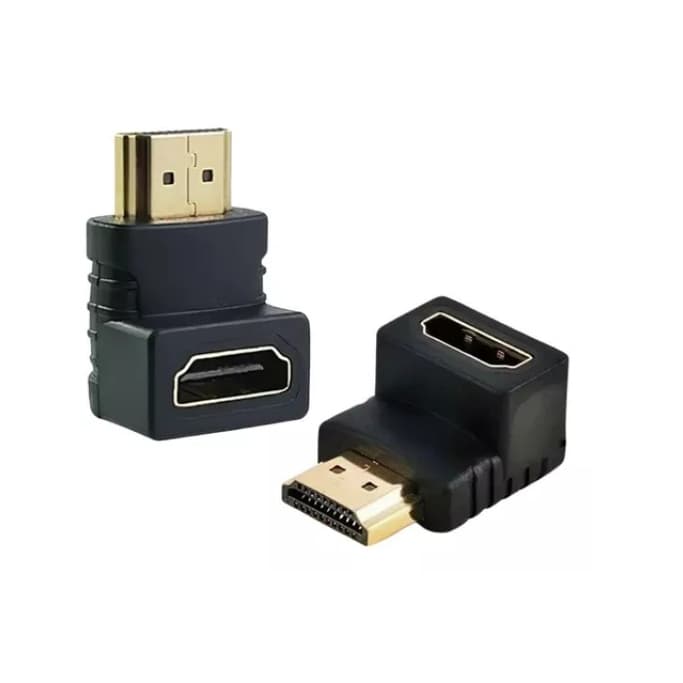Adaptador Hdmi 90 Graus Em L Macho X Fêmea Curva Tv