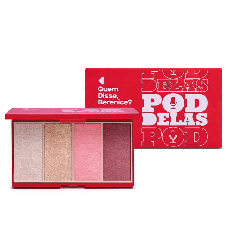 Kit Paleta Pod Delas Iluminador e Blush Multifuncional Quem Disse Berenice 14,2g