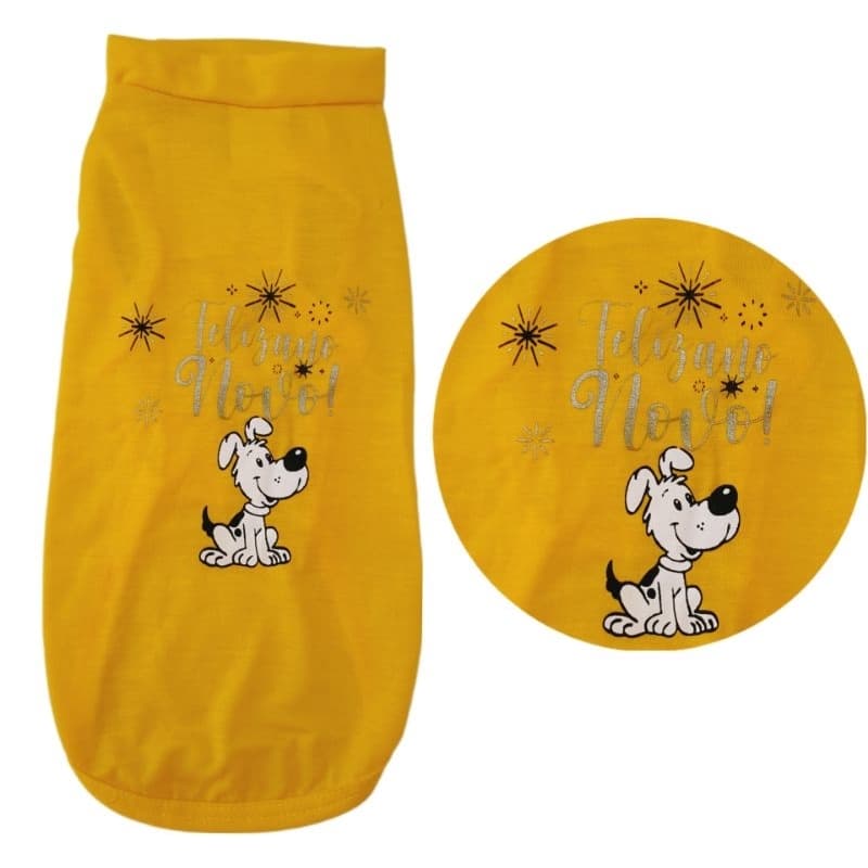 roupa regata de cachorro malha ano novo