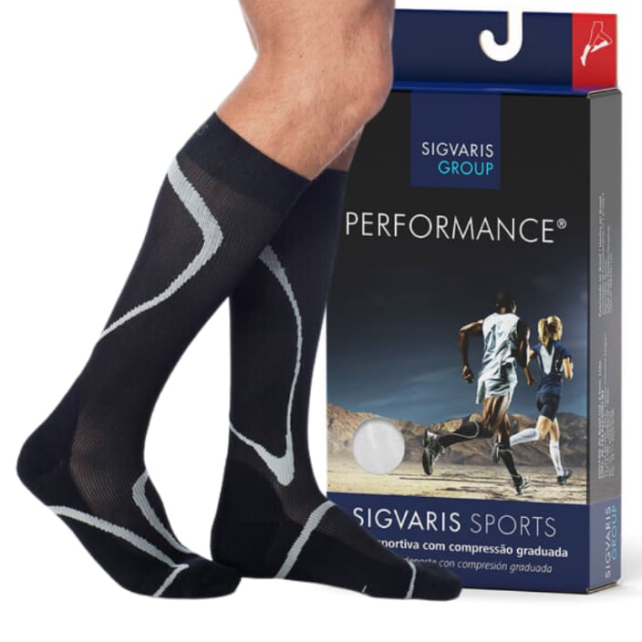 Meia 3/4 Esporte Performance Corrida/ciclismo 20-30mmhg Media Compressão Sigvaris