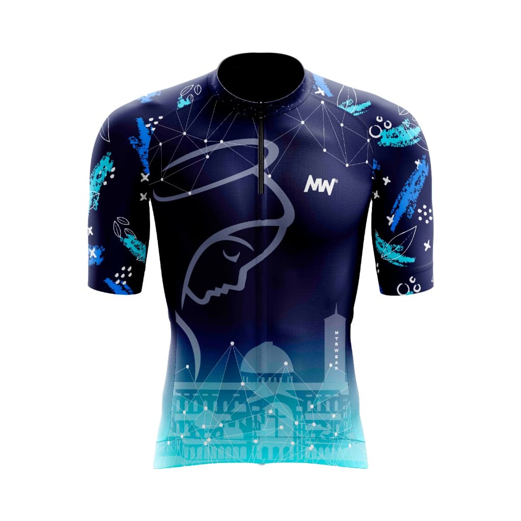 Camisa De Ciclismo Nossa Senhora Azul 2023 Masculina/Feminino e Infantil