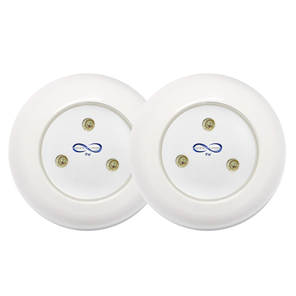 Kit Iluminação 02 Super Led 9w ABS RGB Para Piscinas (SOMENTE O LED)