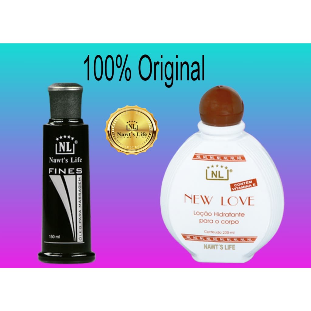 FINES - ÓLEO PARA MASSAGEM E NEW LOVE - LOÇÃO HIDRATANTE