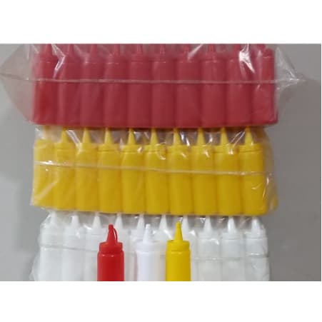 Kit 3 Bisnagas para Molho Ketchup Mostarda Maionese