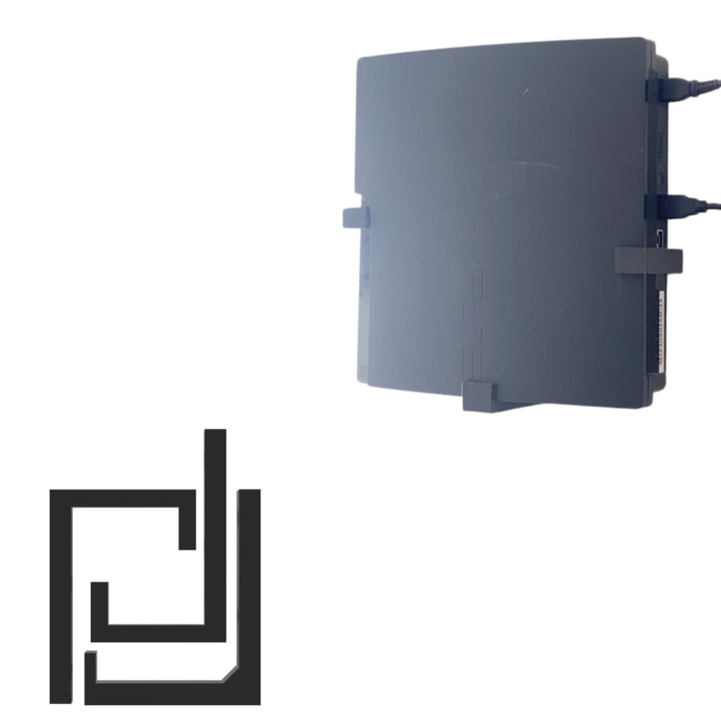 Suporte De Parede Para Ps3 Playstation 3 Slim + Parafusos 3D