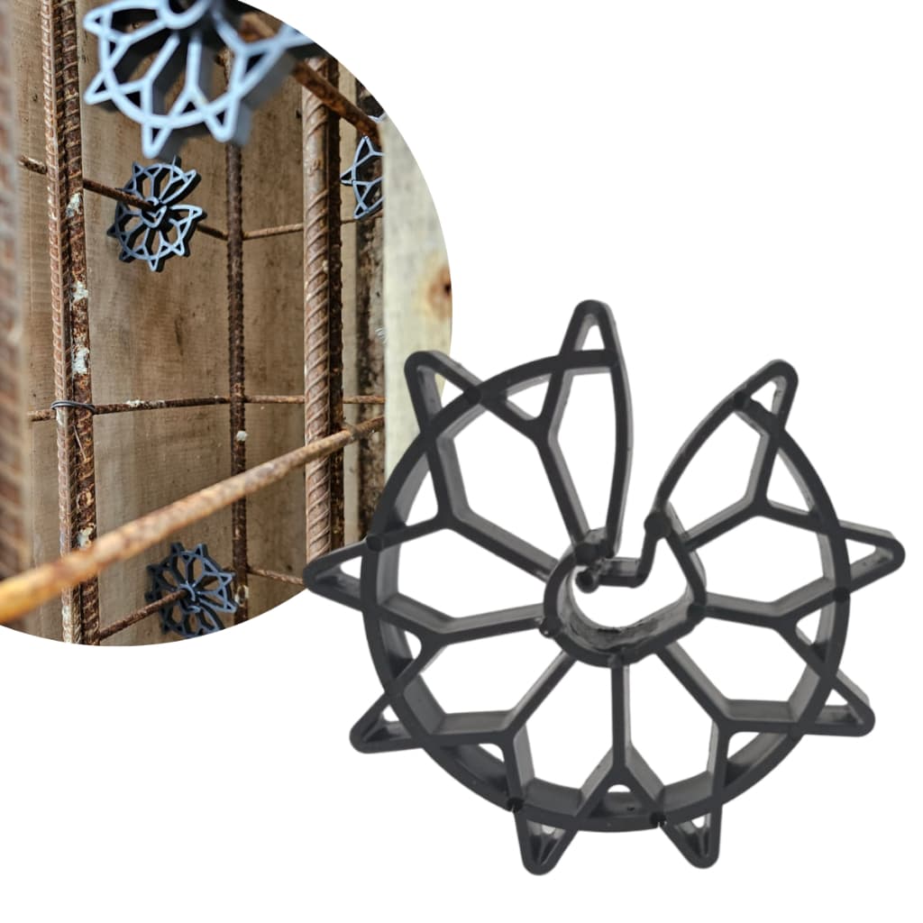 Espaçadores De Concreto 3cm Es30 Circular Roseta 500 Und