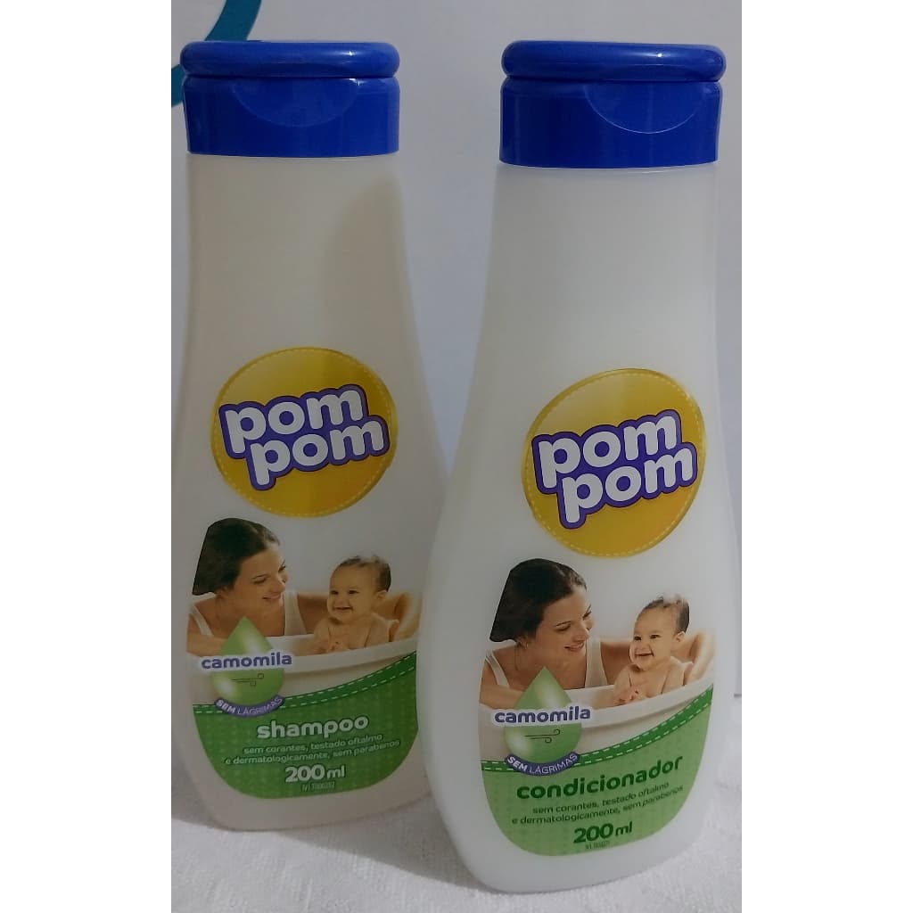 Kit Pom pom Shampoo+Condicionador Camomila 200 ml