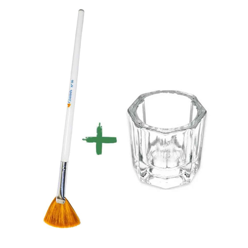 Kit Pincel Seda Peeling Ácidos Máscara Facial e Dapen Estética