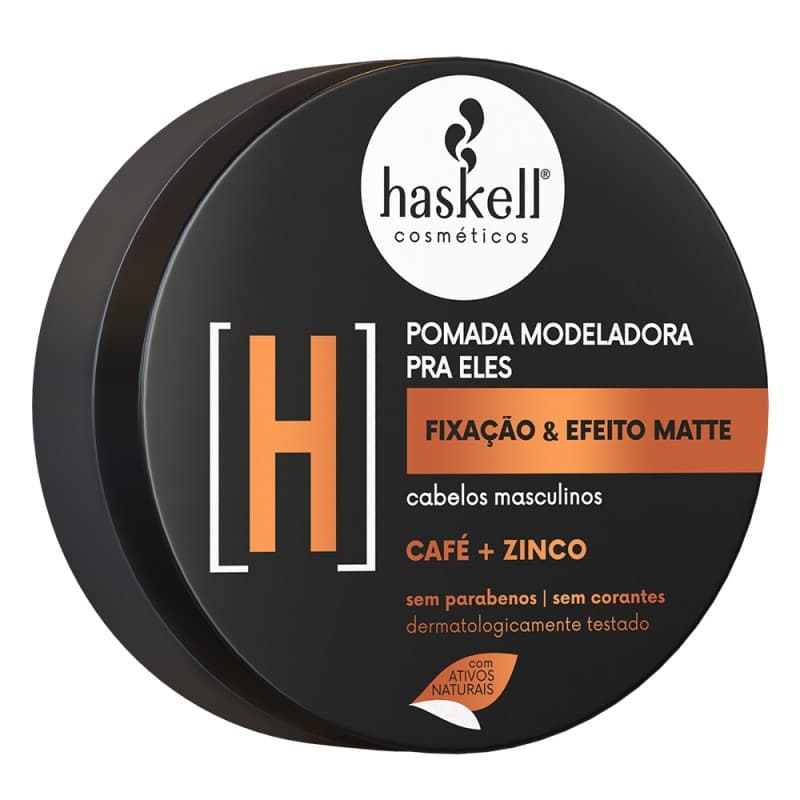 Pomada Modeladora Haskell H Pra Eles 55g - Fixação e Efeito Matte