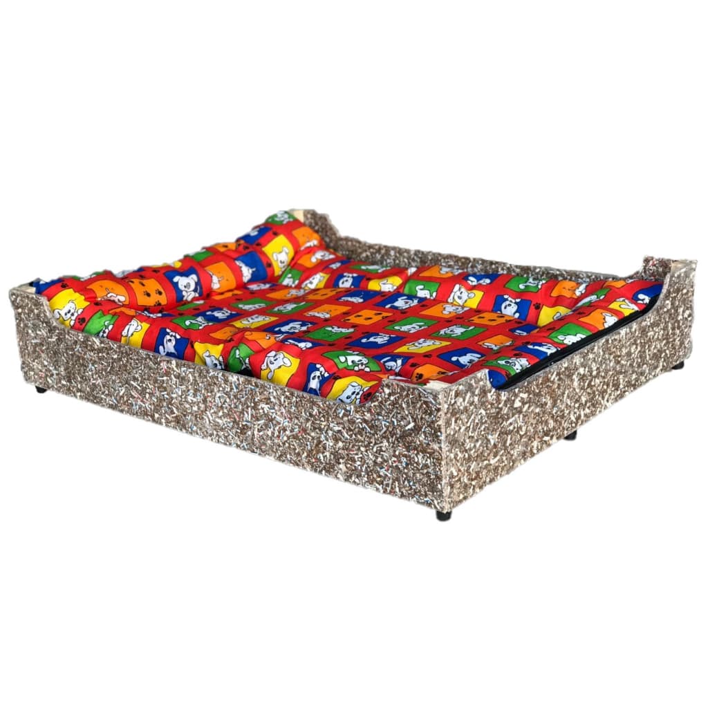 CAMA CAMINHA ECOLOGICA MADEIRA RECICLAVÉL CÃES E GATO + COLCHONETE TAMANHOS P, M, G e GG