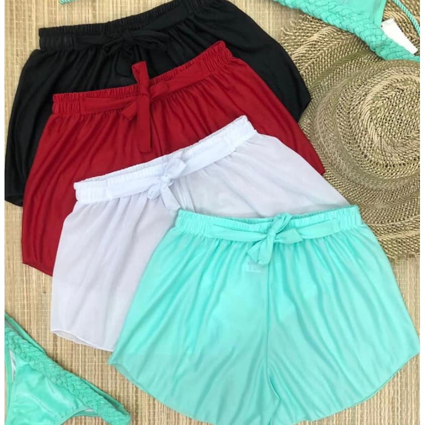 Shortinho Colorido, Short Praia e Piscina - VERAO FEMININO
