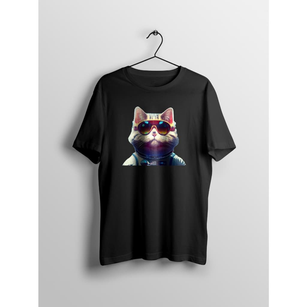 Camiseta Masculina Gato Astronauta
