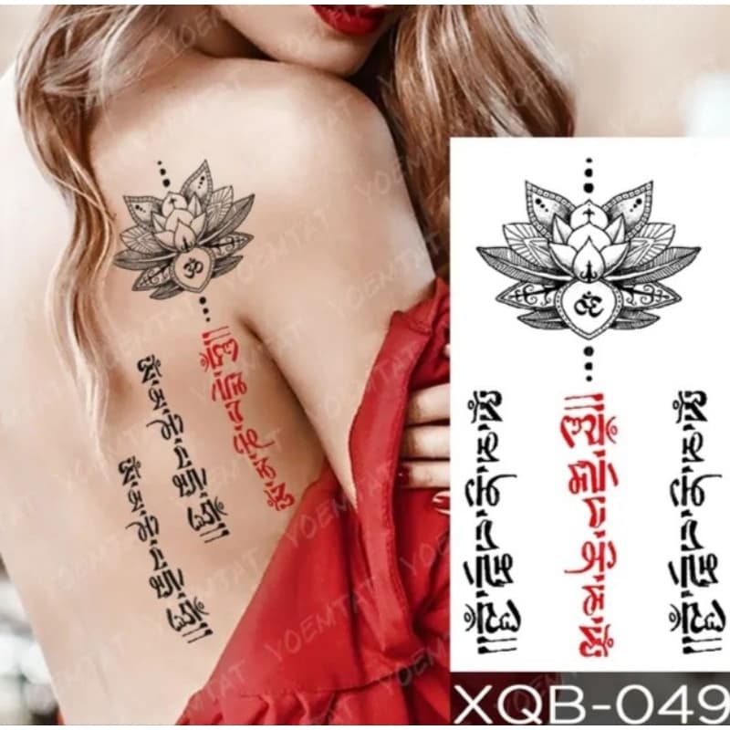 tatuagem fake removível feminina