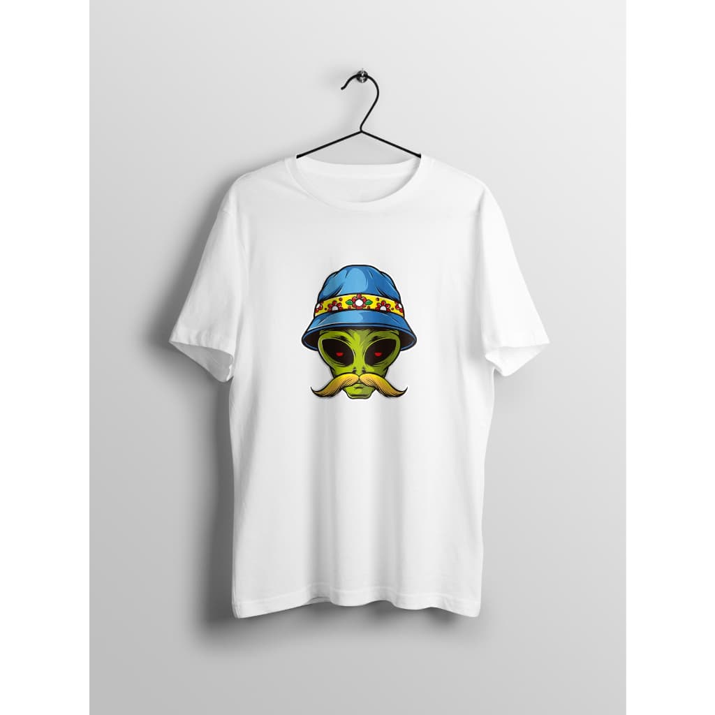Camiseta Masculina Alienigena Chapéu