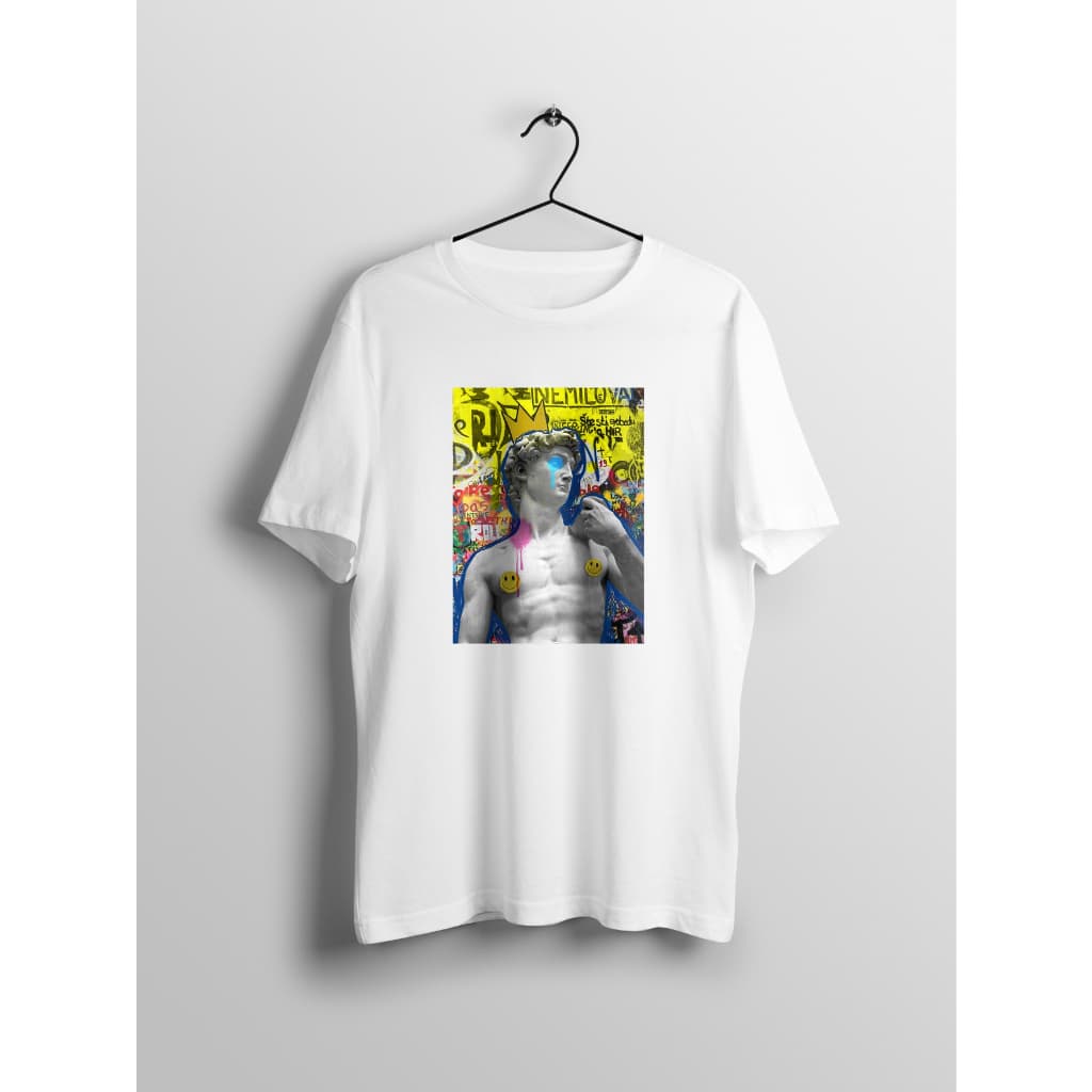 Camiseta Masculina Estátua Grafite