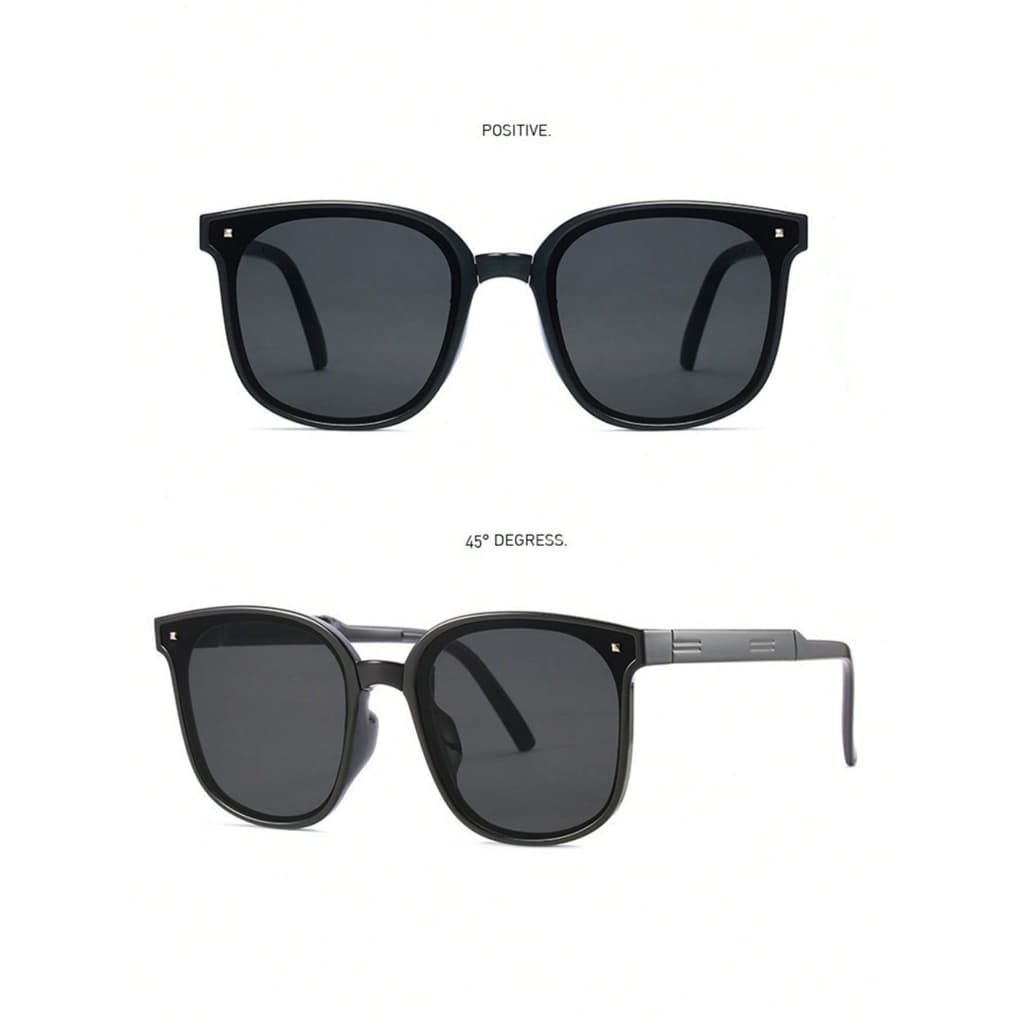 Óculos de sol dobráveis com case oculos de sol feminino/masculino modelo 2023 enviado do Brasil
