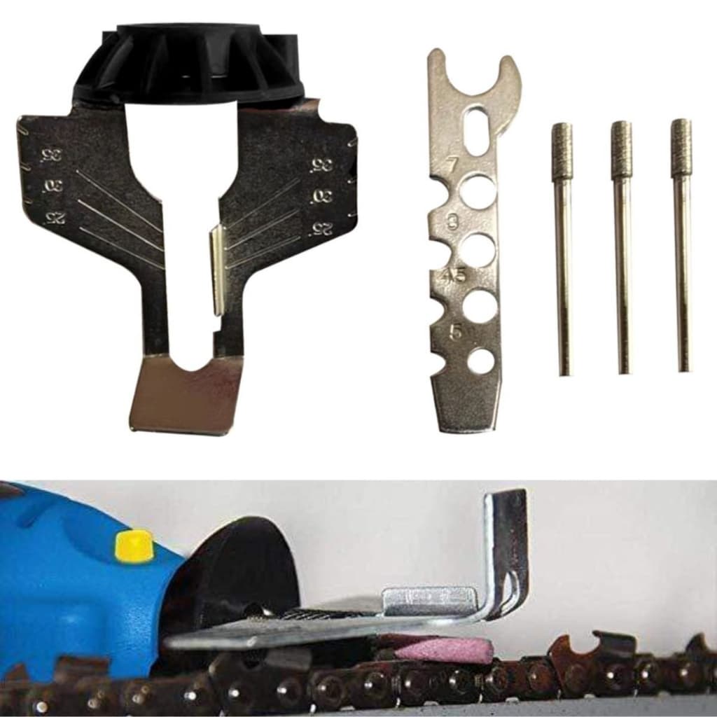 Kit Afiador Amolador De Corrente Motossera Para Dremel Mini Retifica