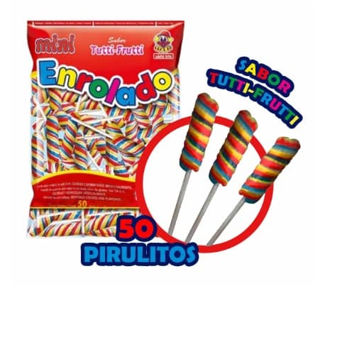 Pirulito mini Enrolado Rabinho 50 und - Santa Rita