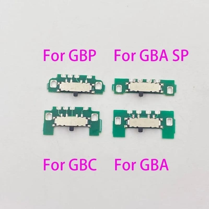 1 Botão de liga e desliga, Power on off, interruptor, Game Boy Pocket, Color, Advance