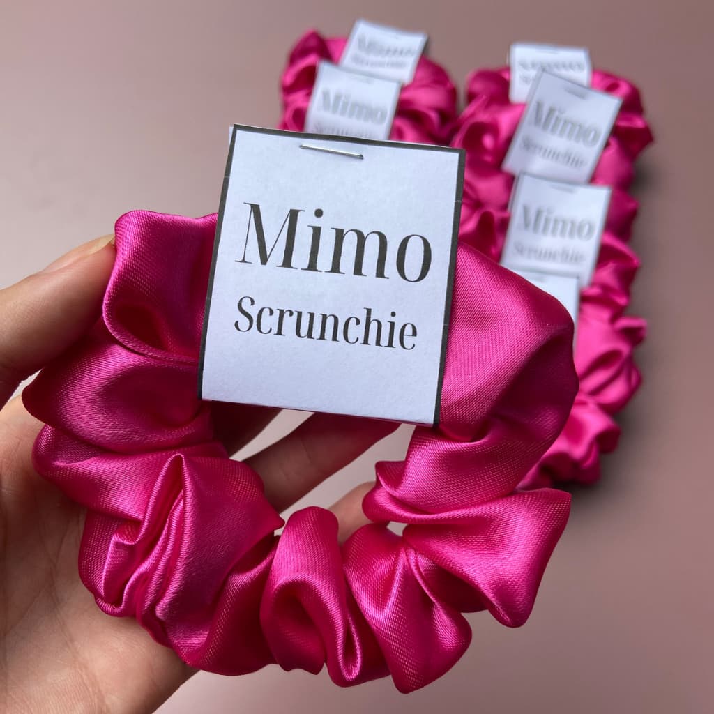 50 xuxinhas de cetim antifrizz scrunchie MIMO LEMBRANCINHA
