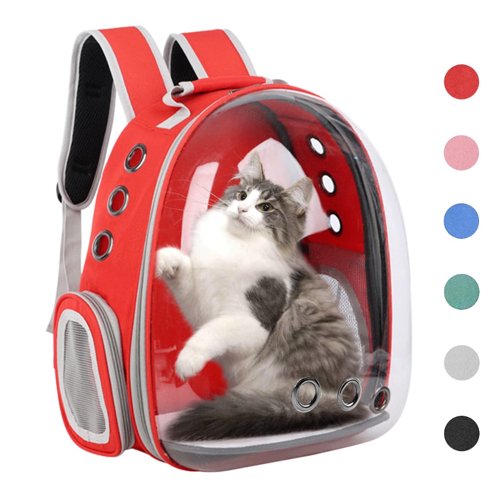 Mochila Pet Cães E Gatos Visão Panorâmica Em Acrílico