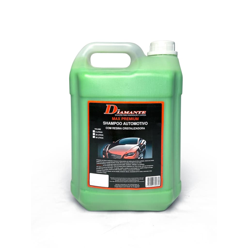 Shampoo automotivo com resina cristalizadora Diamante 5 litros - Brilho intenso e duradouro