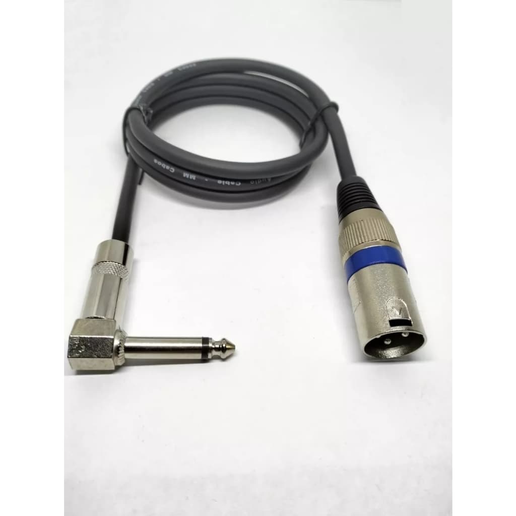 Cabo P/ Microfone P10 Mono 90° X Xlr Canon Macho 5 Metros